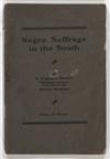 (LAW.) STRAKER, AUGUSTUS. Negro Suffrage in the South.